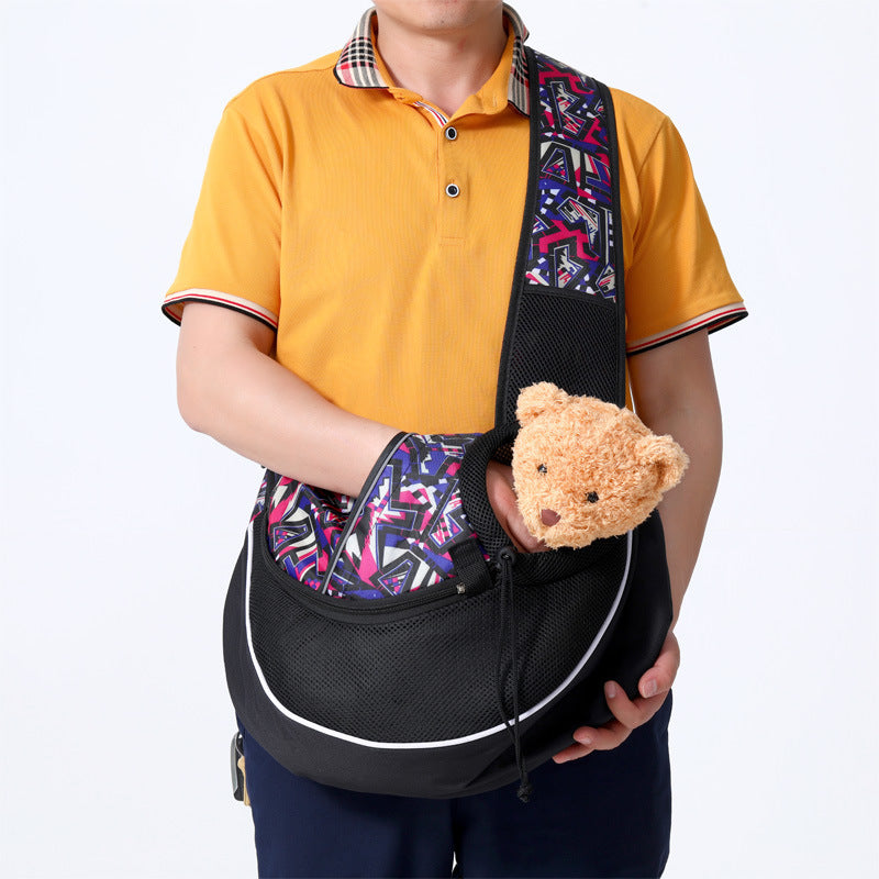Cozy Crossbody Carrier for Small Dogs & Cats (Hands-Free Travel)