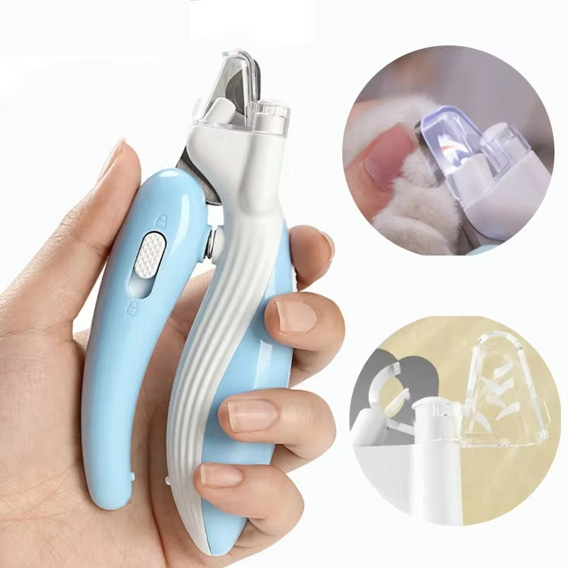 Pet-Safe LED Nail Clippers (Built-in Light Prevents Bleeding)
